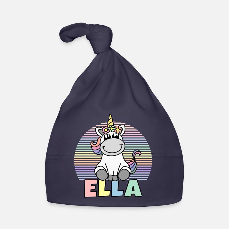 Nom de la licorne Ella Bonnet bio Bébé