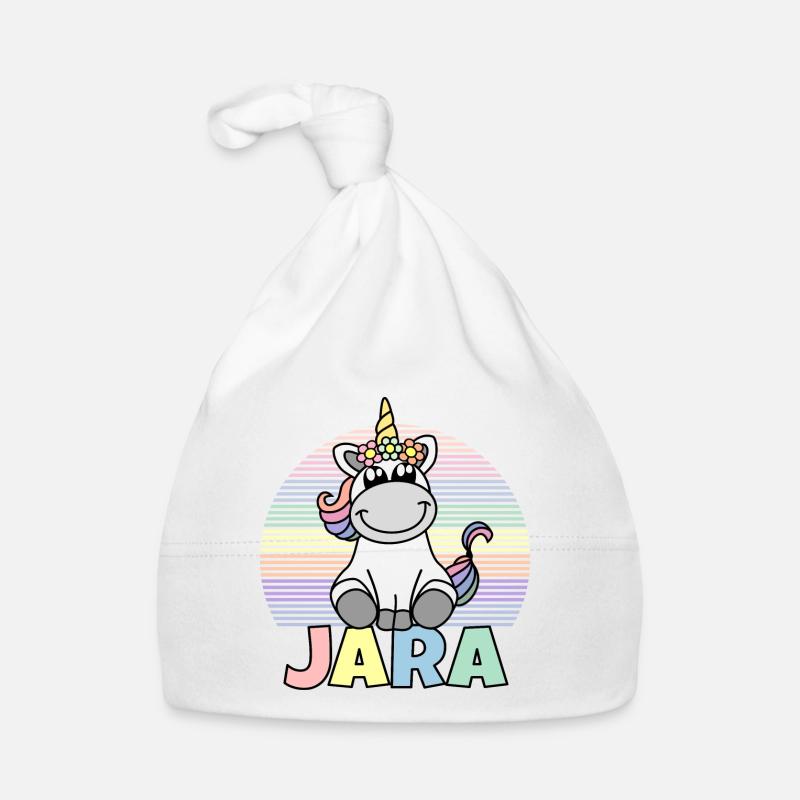 Jara Einhorn Name Baby Bio-Mütze
