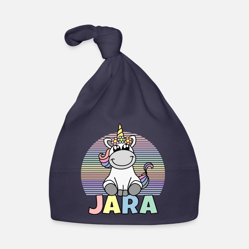 Jara Einhorn Name Baby Bio-Mütze