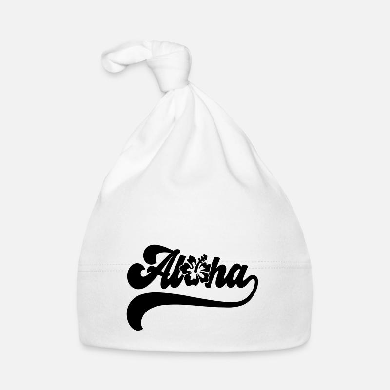 Farbe änderbar | Aloha Hibiscus Blossoms Baby Bio-Mütze