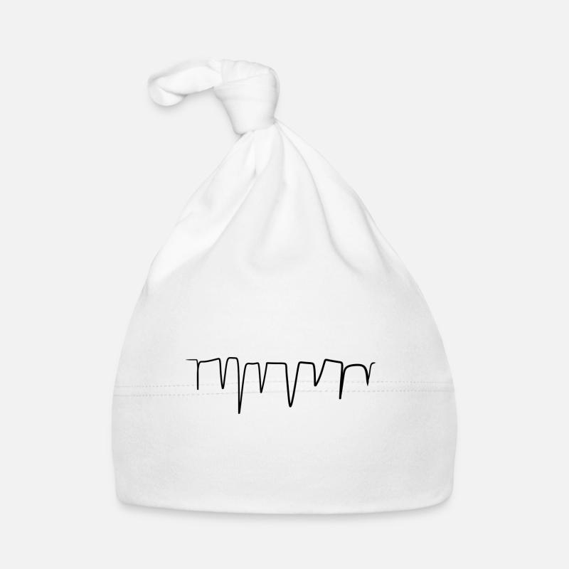trait de ligne zacken pointu Bonnet bio Bébé
