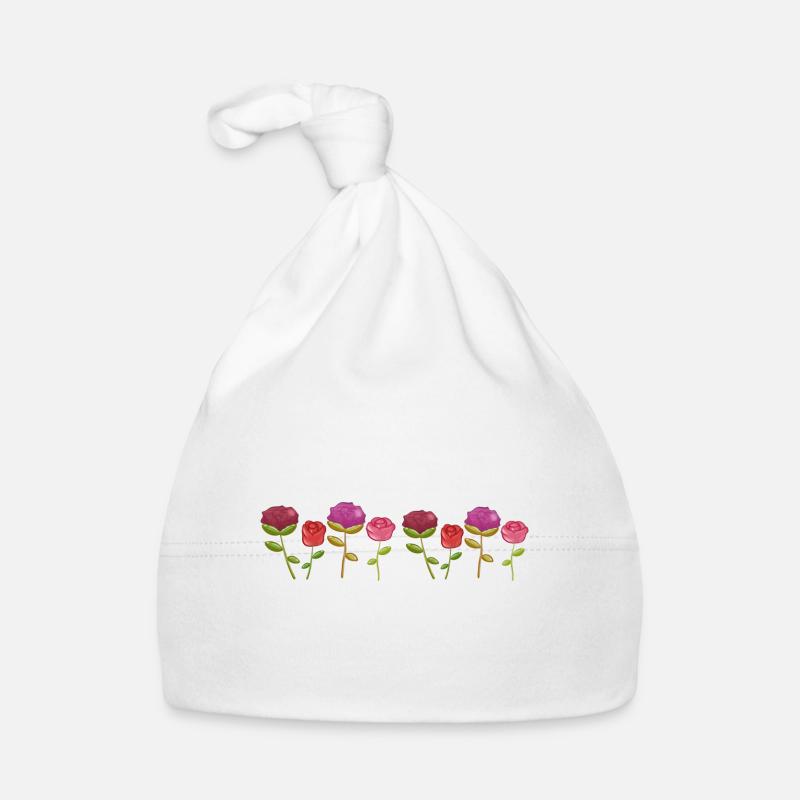 Flowers Nature Plants Line Organic Baby Cap