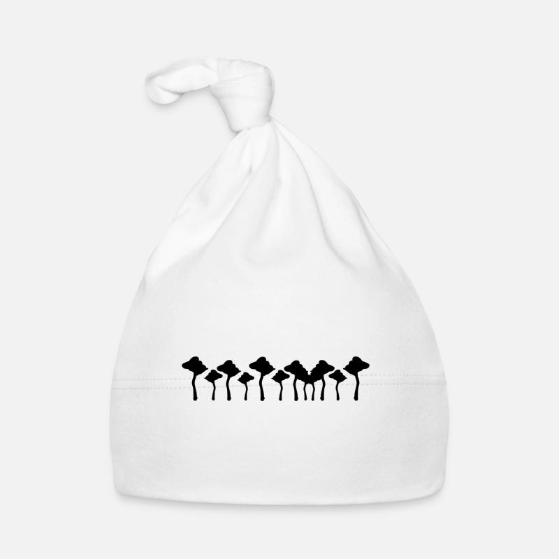 Trees Symbol Line Forest Nature Organic Baby Cap