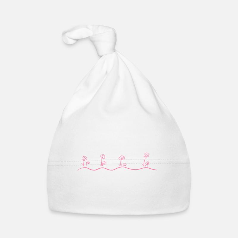 fleurs ligne de fleur symbole contour Bonnet bio Bébé