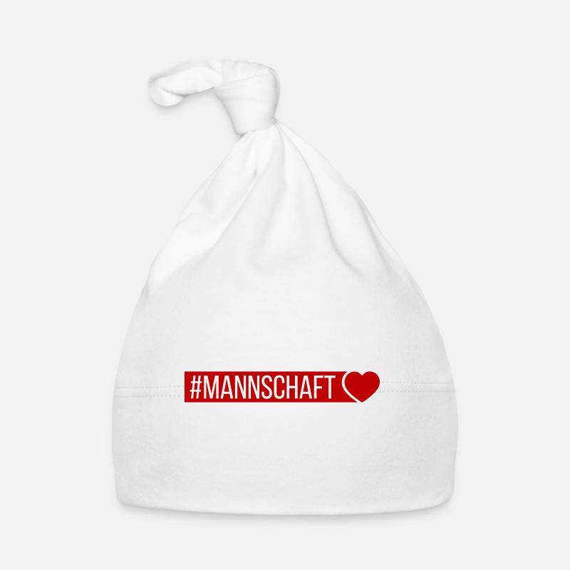 Mannschaft Herz Baby Bio-Mütze