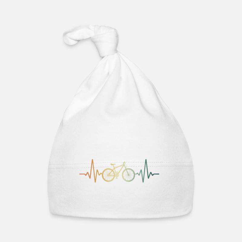 Herzschlag Fahrrad Baby Bio-Mütze