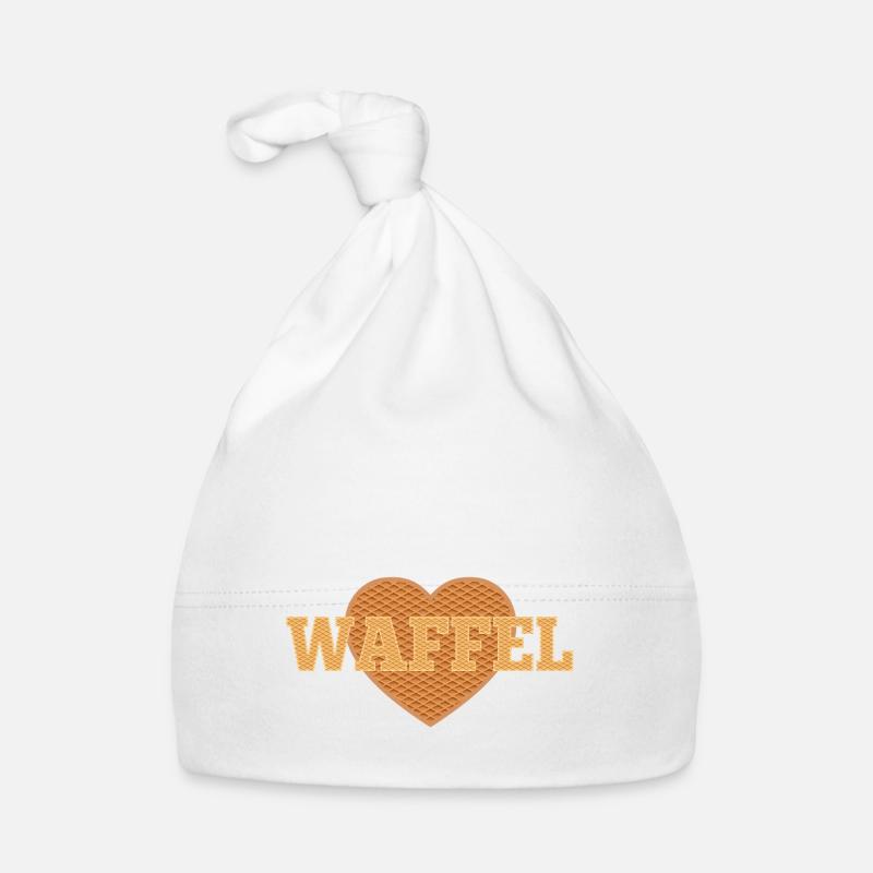 Waffel Love Herz Baby Bio-Mütze