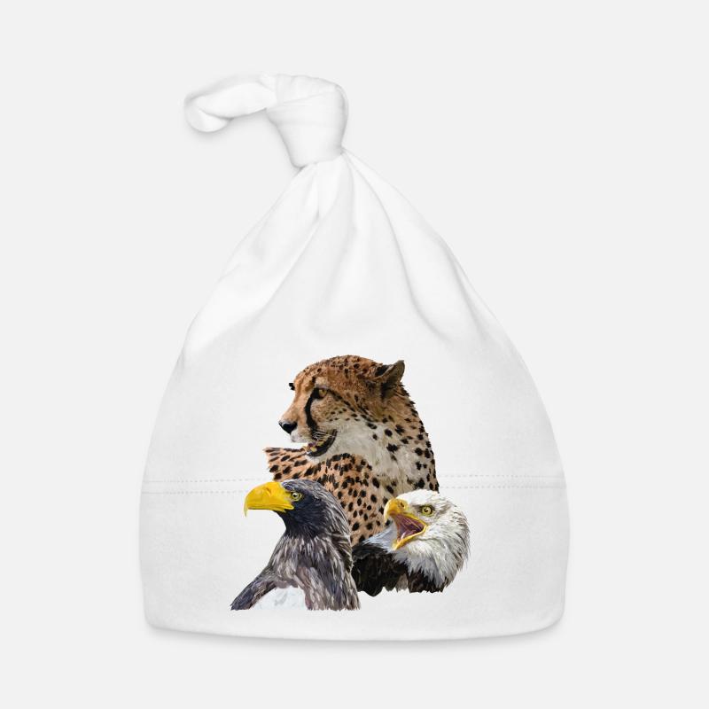 Cheetah and pygmies Organic Baby Cap