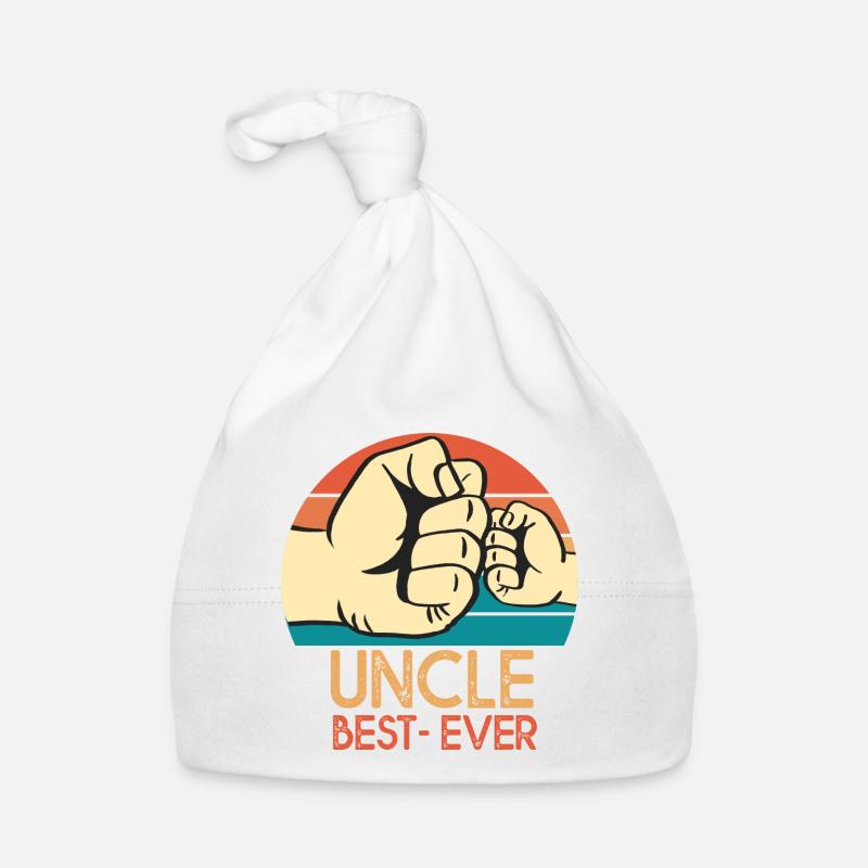 Gift uncle uncle best ever uncle uncle - Organic Baby Cap - white
