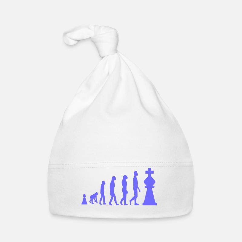 Chess Evolution Échecs Drôle Bonnet bio Bébé