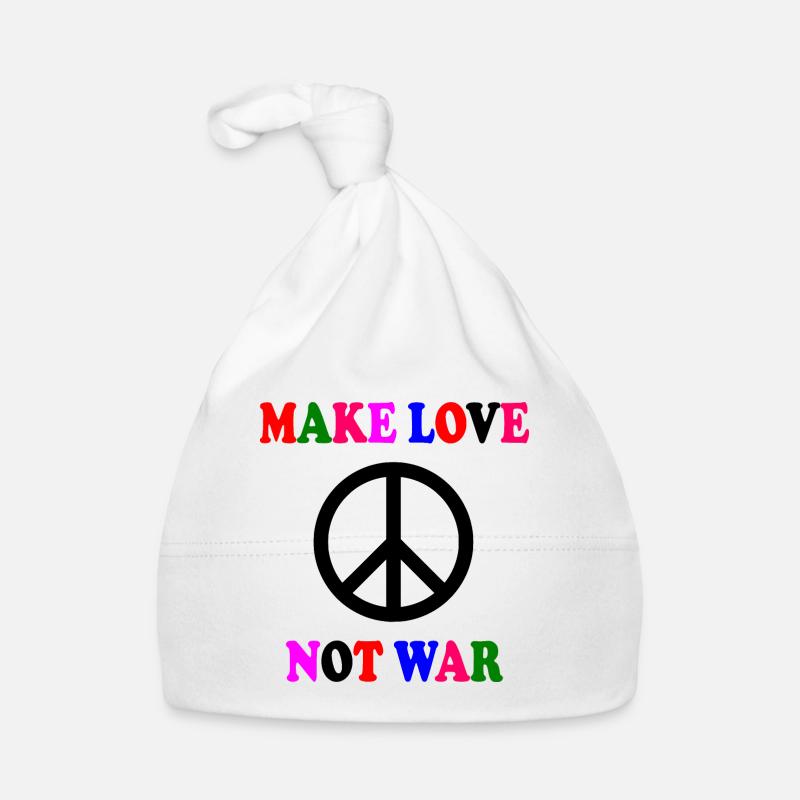 Make love not war Organic Baby Cap