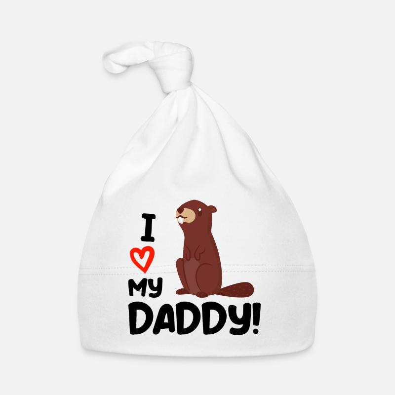 I love my daddy gift birth papa father Organic Baby Cap