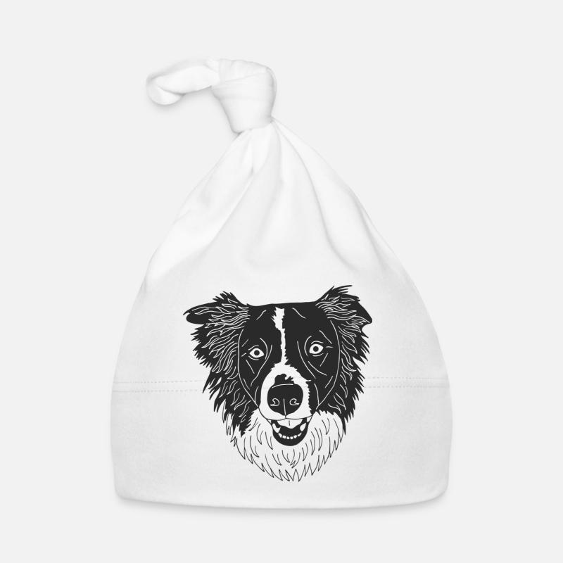 Border Collie Baby Bio-Mütze