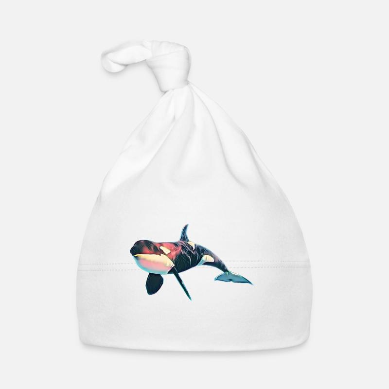 Orca - Baby Bio-Mütze - Weiß