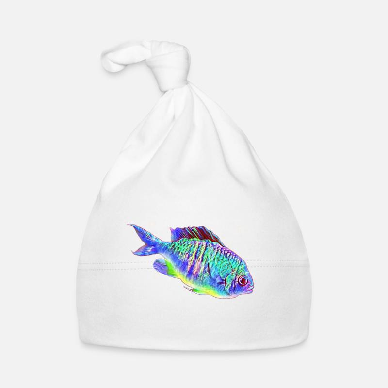 Poisson - Bonnet bio Bébé - blanc