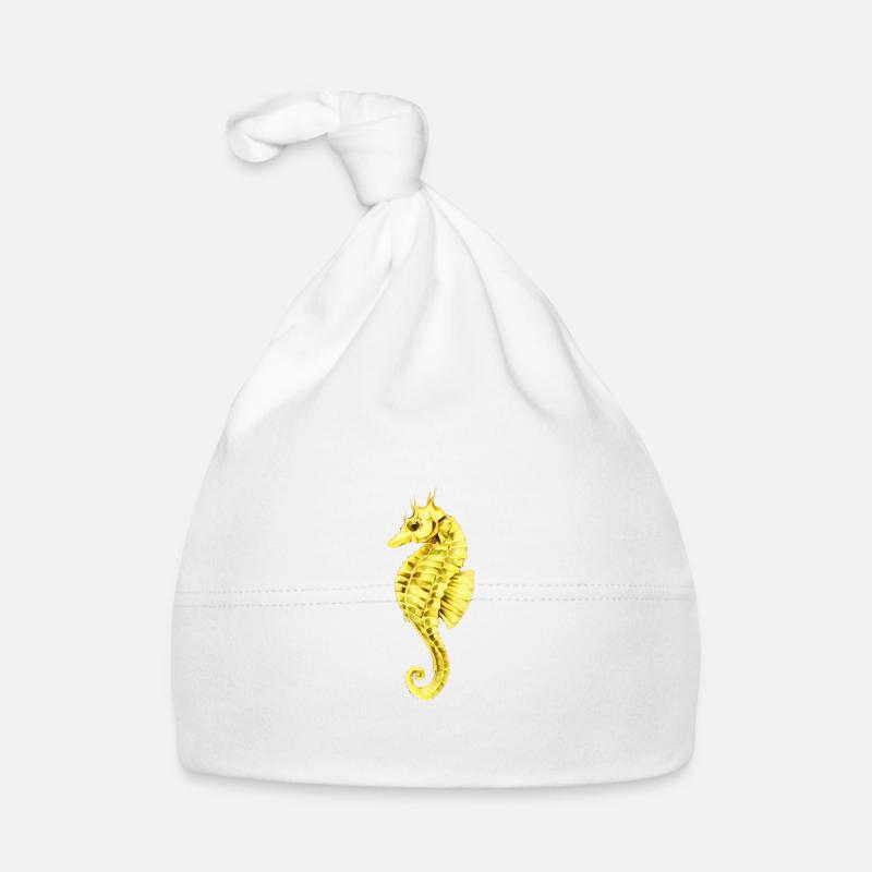 Seepferdchen Baby Bio-Mütze
