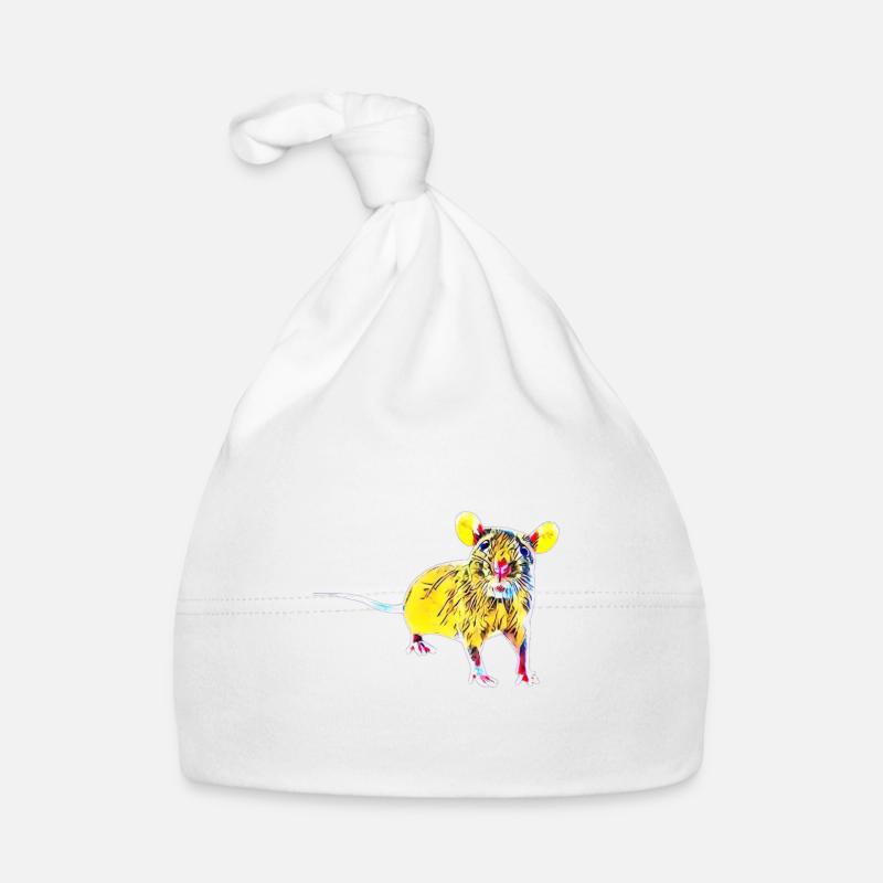 Rat - Bonnet bio Bébé - blanc