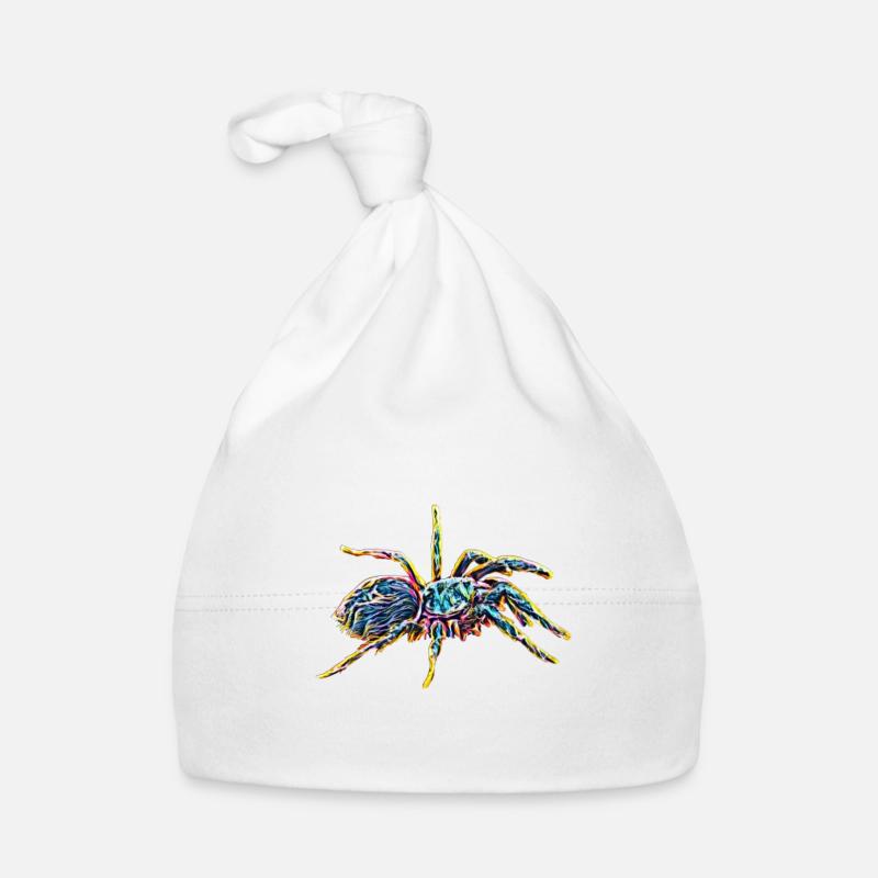 tarantula - Organic Baby Cap - white