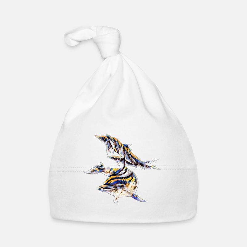 Delfine Baby Bio-Mütze