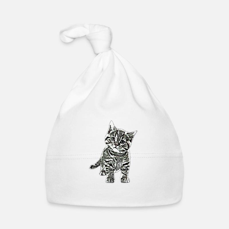 kitten Organic Baby Cap