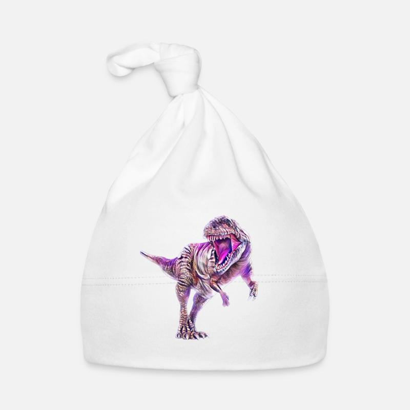 T-Rex - Baby Bio-Mütze - Weiß