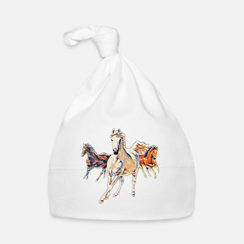 Pferde Baby Bio-Mütze