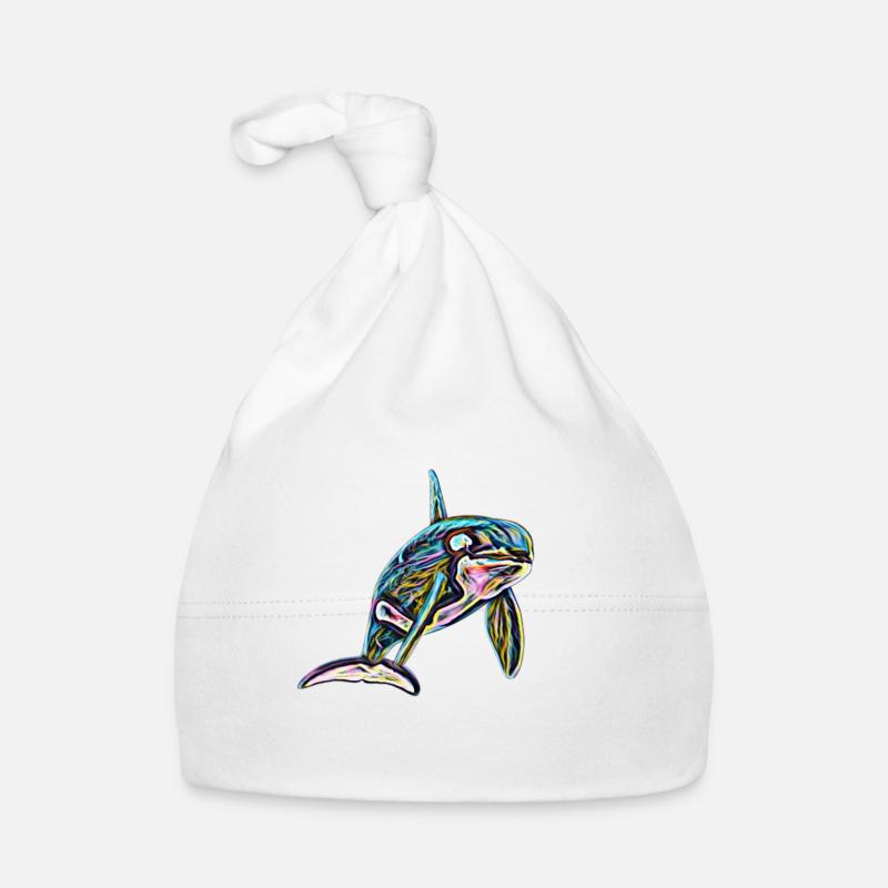 Orca - Baby Bio-Mütze - Weiß
