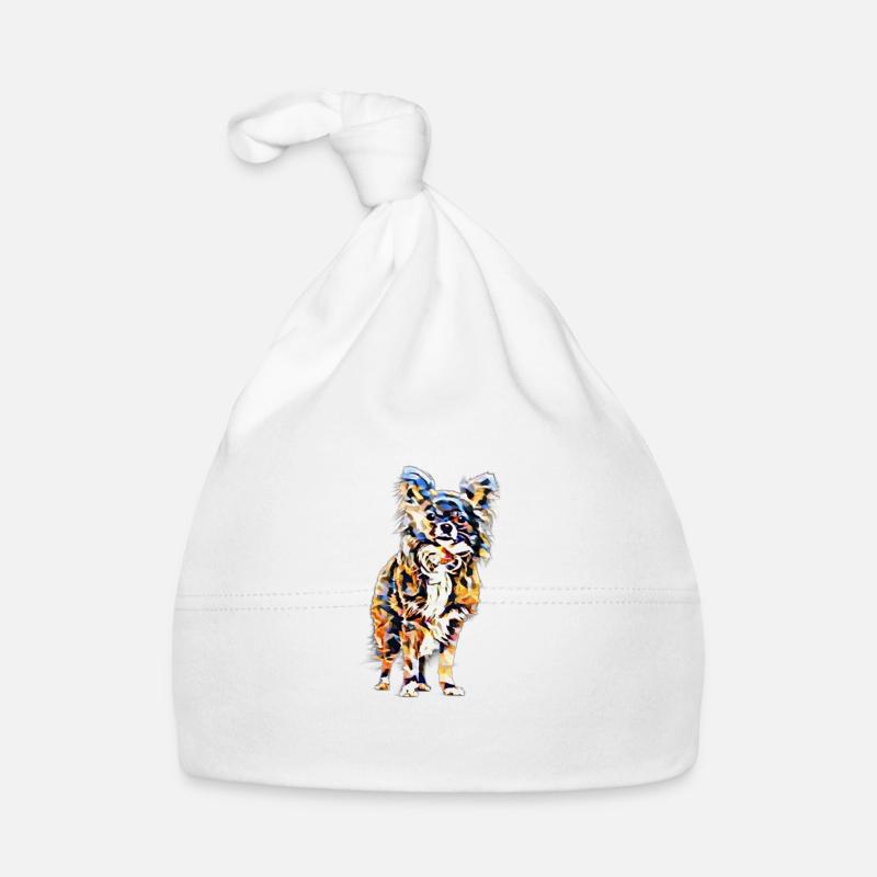 Chihuahua - Bonnet bio Bébé - blanc
