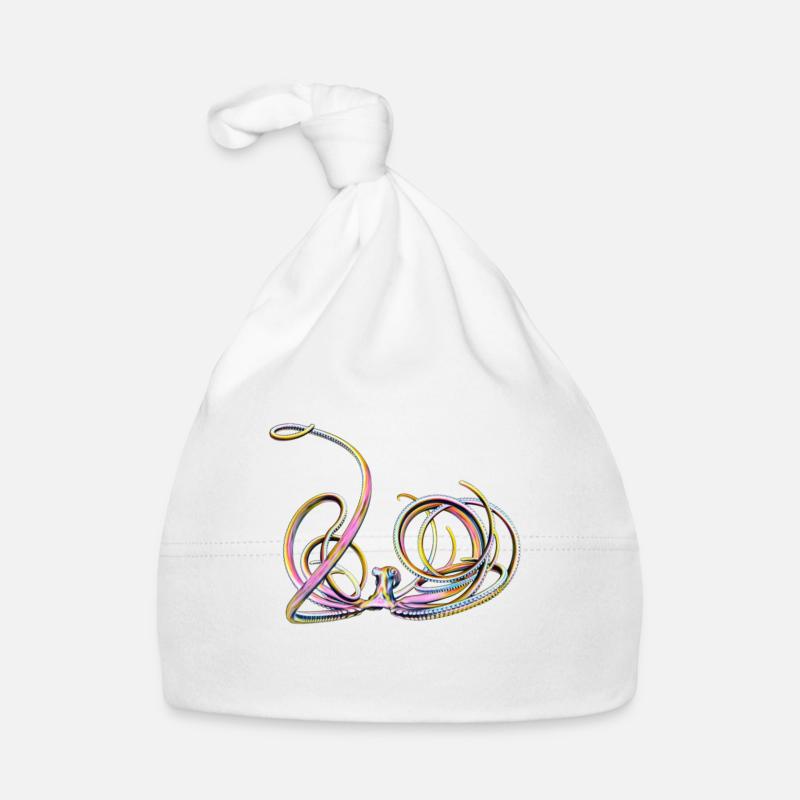 Poulpe - Bonnet bio Bébé - blanc