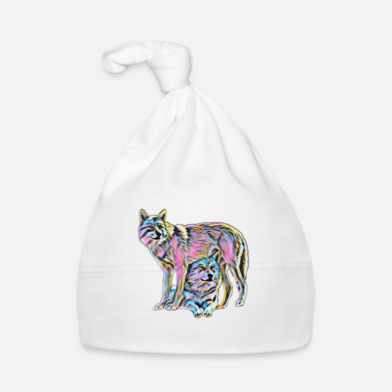Wolves Organic Baby Cap