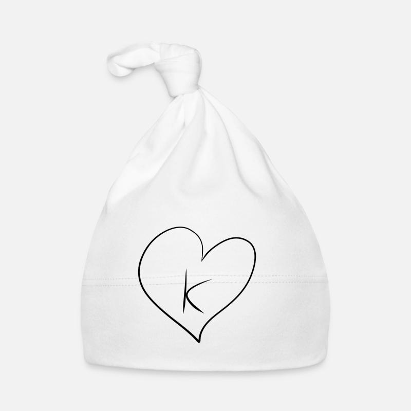Herz Buchstabe Baby Bio-Mütze