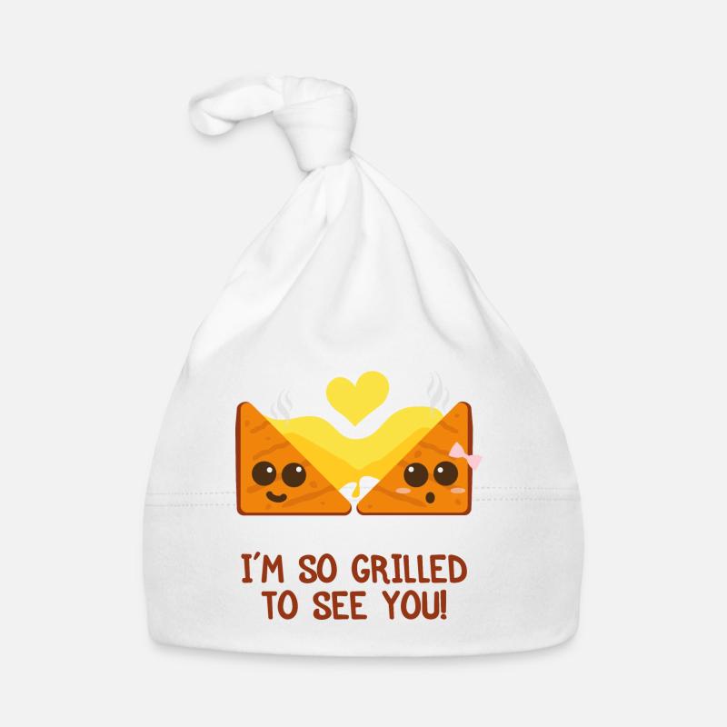 | Käse Toast Valentinstag Geschenkidee Baby Bio-Mütze