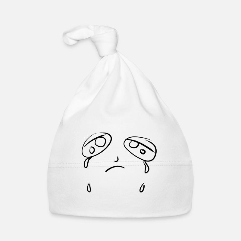 crying sadly Organic Baby Cap
