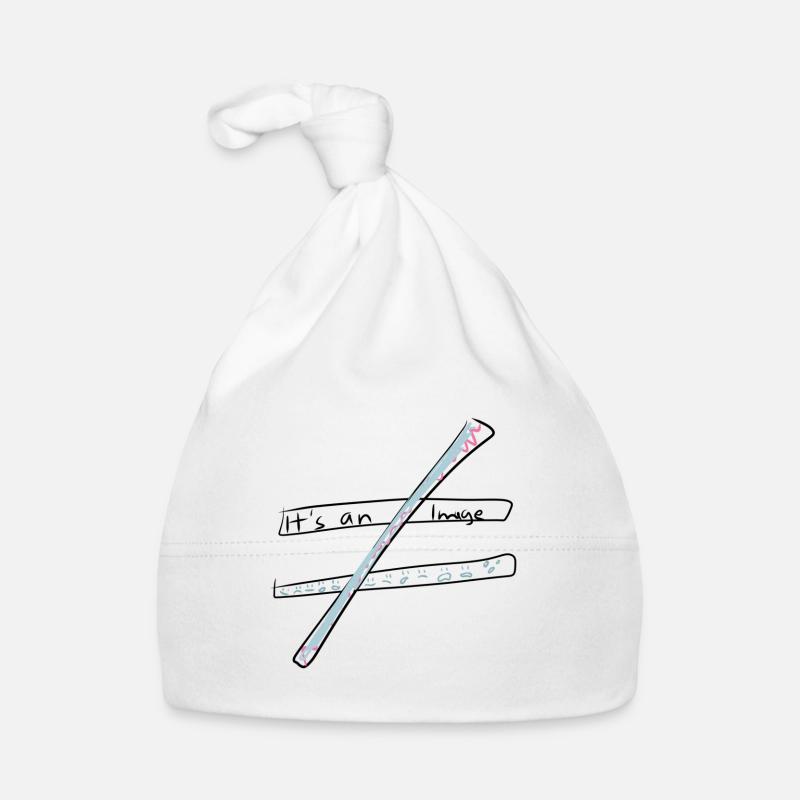Calcul d’équation - Bonnet bio Bébé - blanc