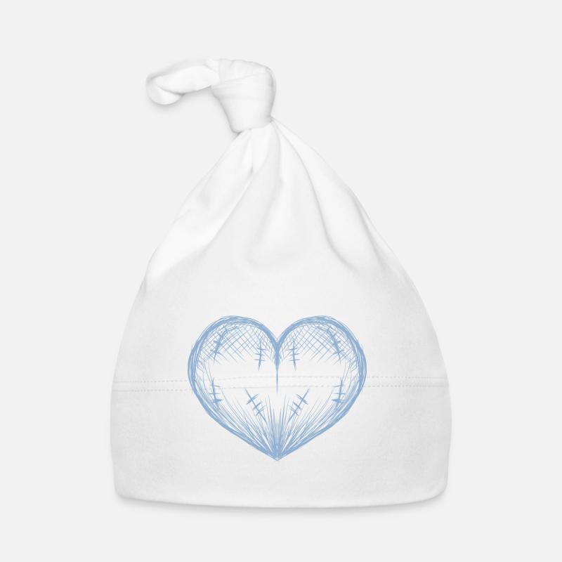 heart scars Organic Baby Cap