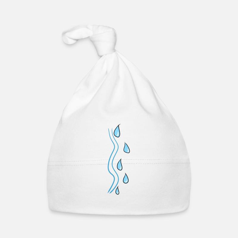 symbole de trait d’eau de goutte de ligne Bonnet bio Bébé