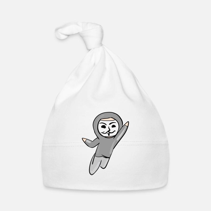 anonyme anonyme pirate masque de piratage programmeur Bonnet bio Bébé