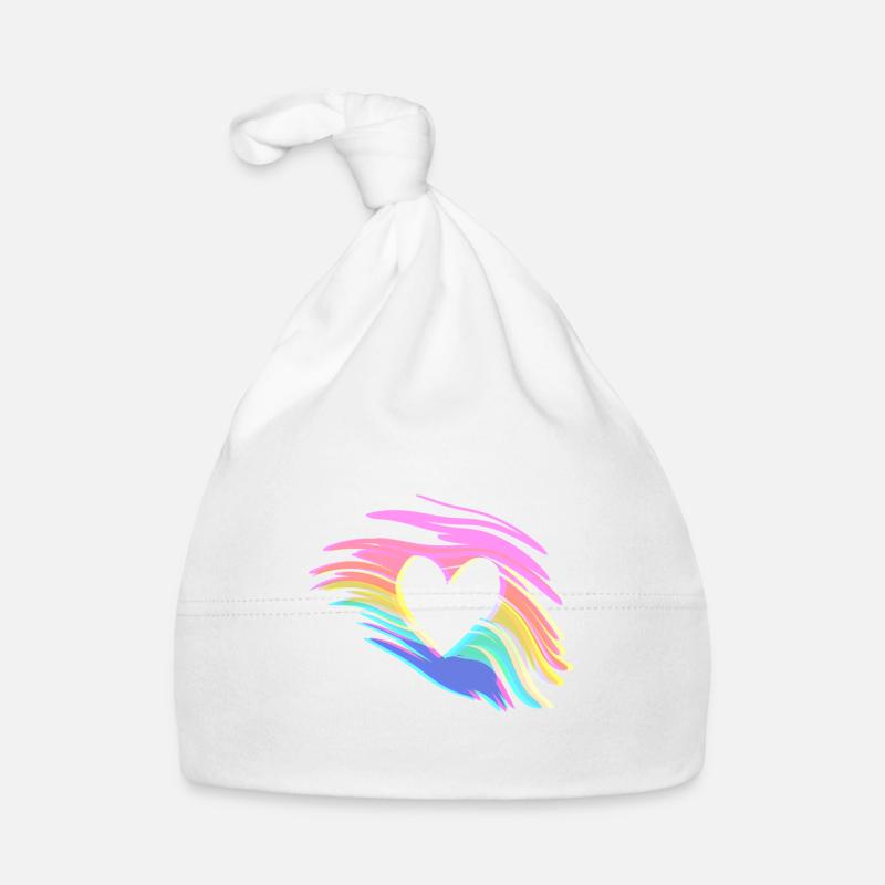farben symbol herz liebe effekt Baby Bio-Mütze