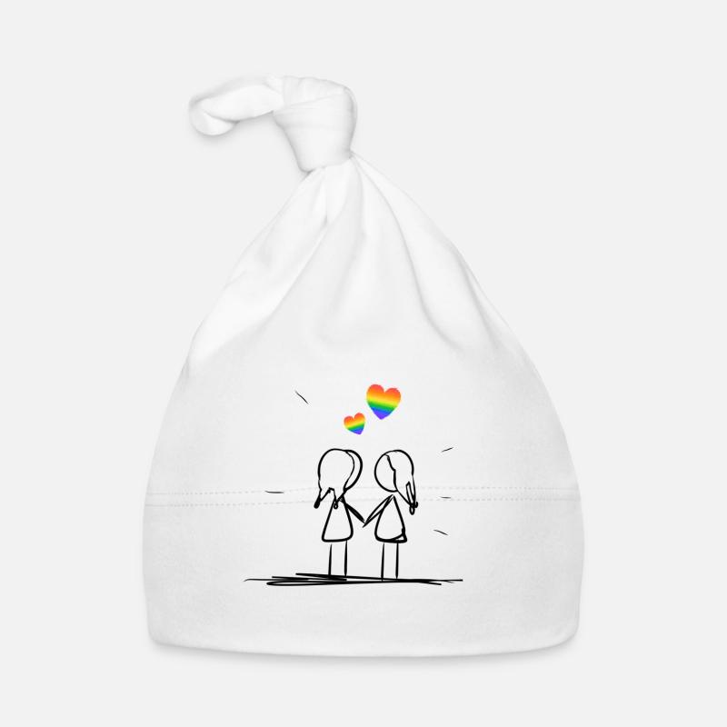 lesbian lovers Organic Baby Cap