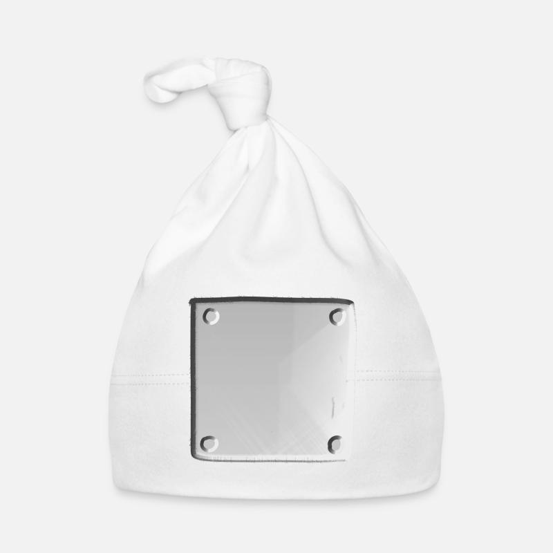 surface métallique clou forme carré carrée Bonnet bio Bébé