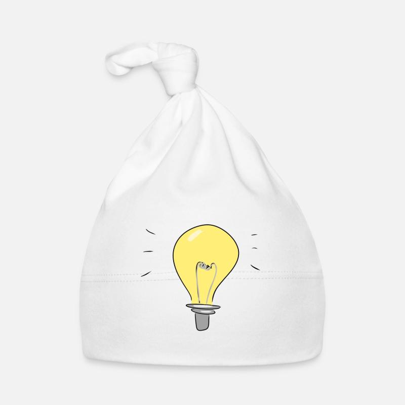 glühbirne licht symbol leuchten Baby Bio-Mütze