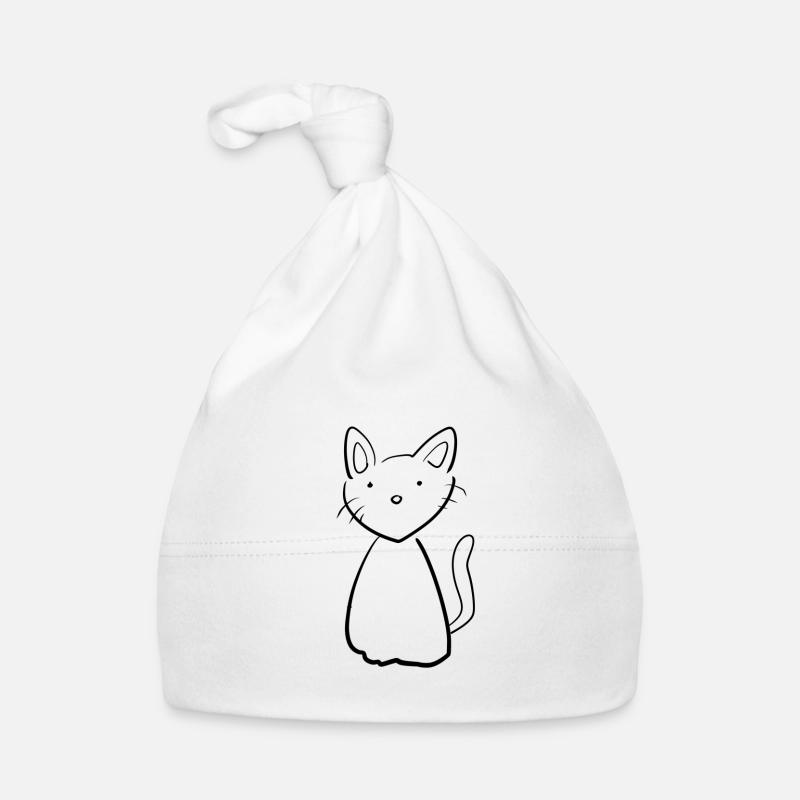 Katze Symbol Tier einfach Baby Bio-Mütze