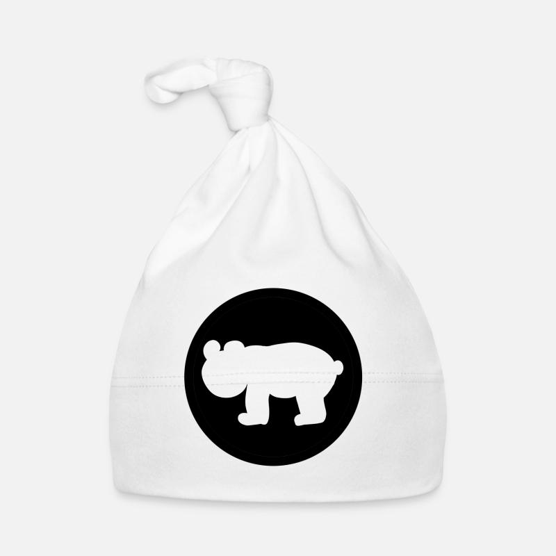 Symbole animal de l’ours circulaire Bonnet bio Bébé