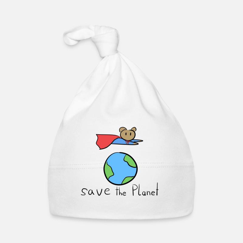 rette den Planeten erde symbol held fliegen Baby Bio-Mütze