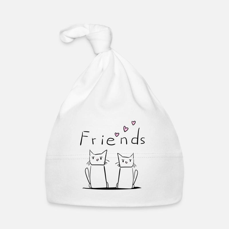 Freunde Freund Freundschaft Katzen Katze Baby Bio-Mütze