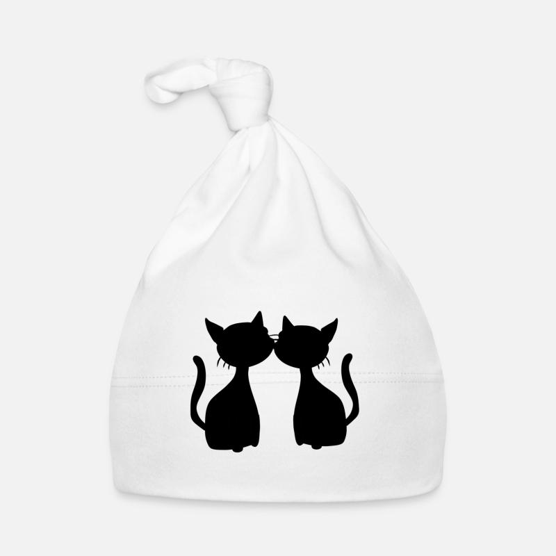 deux chats symbole amis chat Bonnet bio Bébé