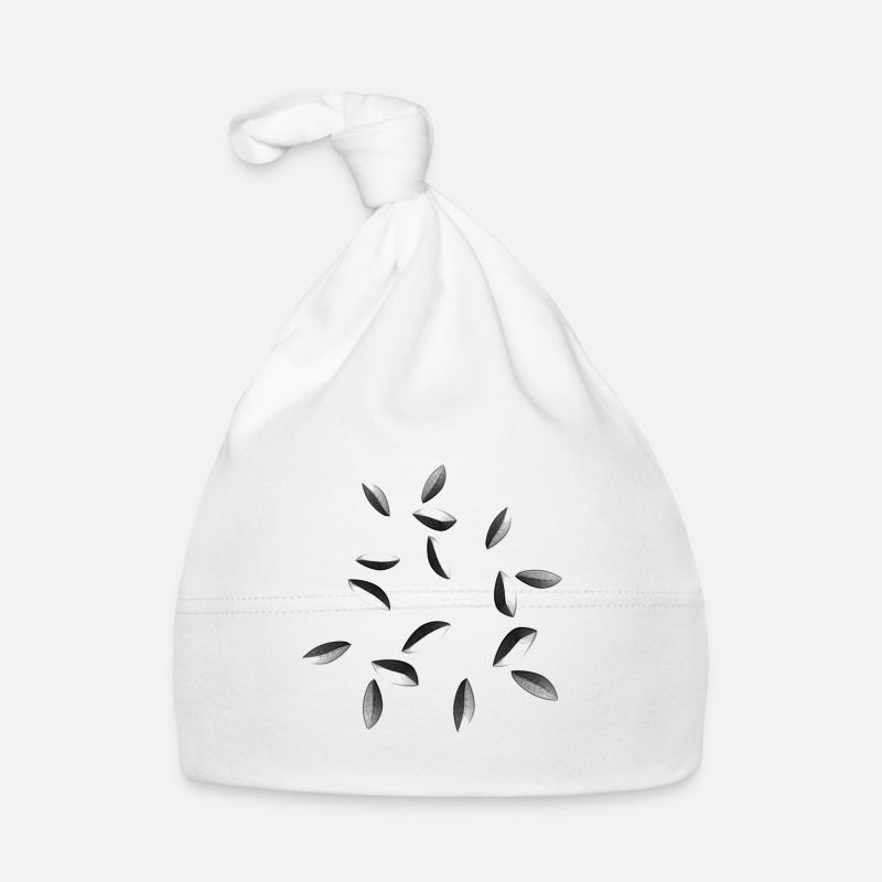 graues muster grau glänzend Baby Bio-Mütze