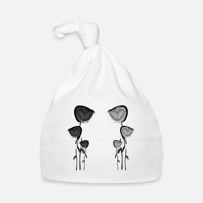 rosen glänzend grau blume pflanze Baby Bio-Mütze
