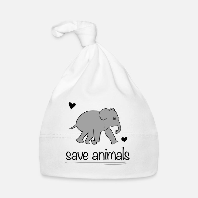 save animals animal elephant animal welfare Organic Baby Cap