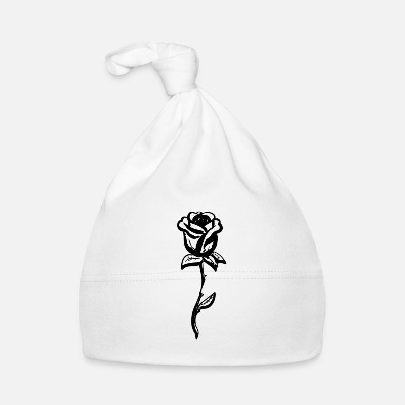 rose symbol blume form Baby Bio-Mütze